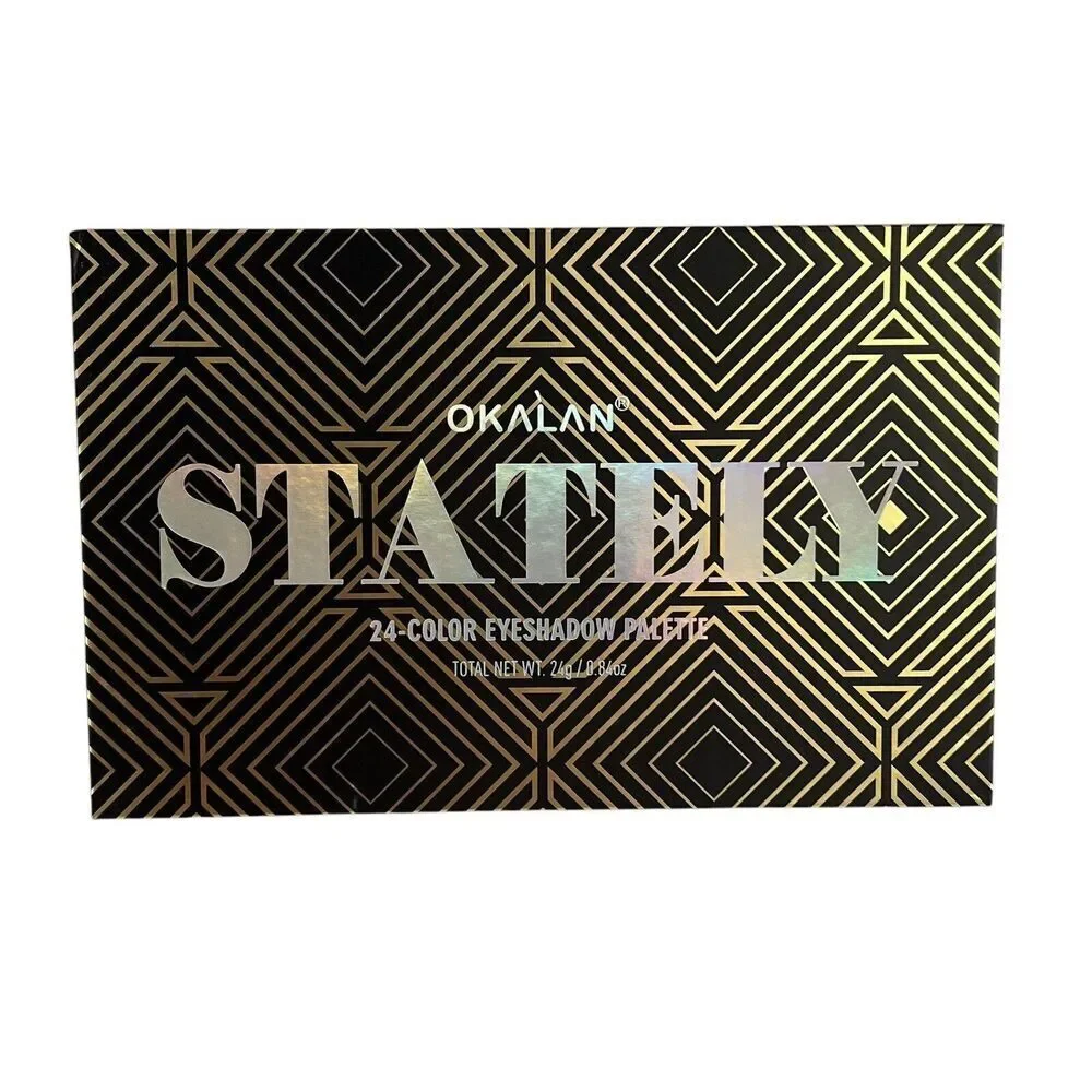OKALAN Stately Eyeshadow Palette 24 Color Makeup‎ Kit with Mirror New 0.84 oz